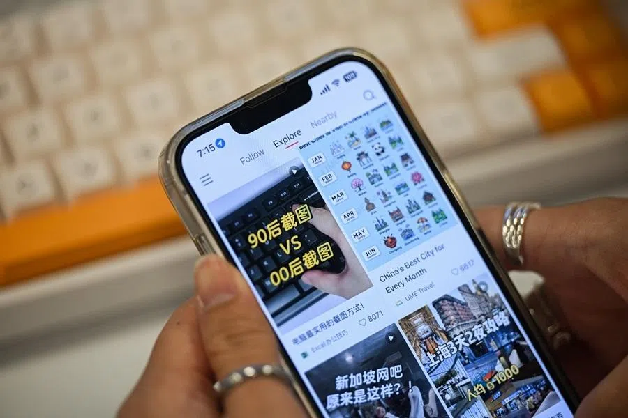 A mobile screen displaying the RedNote app.