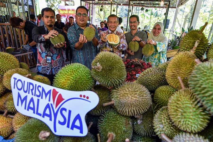 Musang King durians as part of the Tourism Malaysia campaign, 27 June 2024.