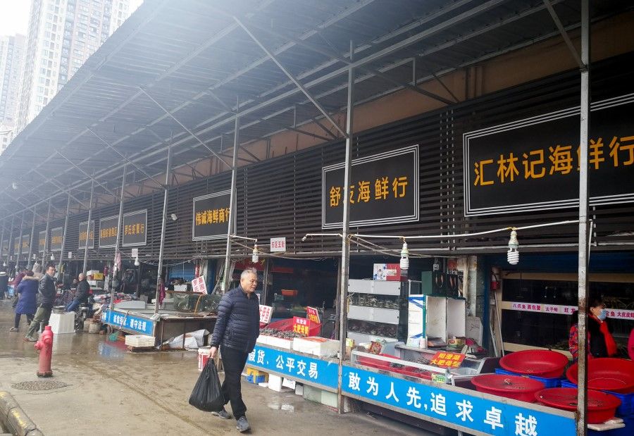 The Huanan Seafood Wholesale Market is where the latest mystery pneumonia started. It has been closed for investigation. (CNS)