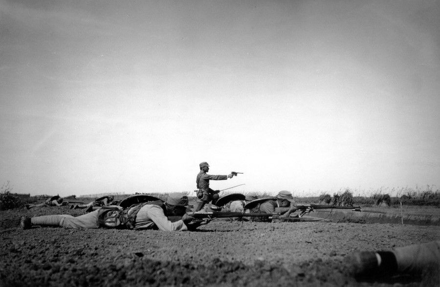 During the Battle of Shanghai in 1938, Chinese and Japanese troops exchanged fire on a wide open plain. Both sides fought bravely and suffered heavy casualties. Among some 20 battles over eight years, the Battle of Shanghai was the largest and most significant battle, with the highest casualties.