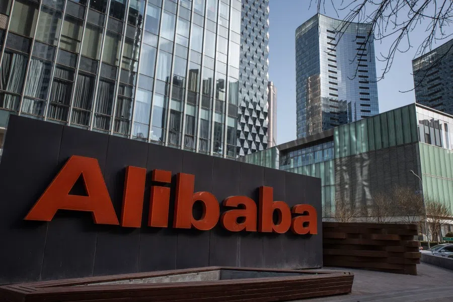 Signage at the Alibaba Group Holding Ltd. offices in Beijing, China, on 17 January 2023. (Bloomberg)