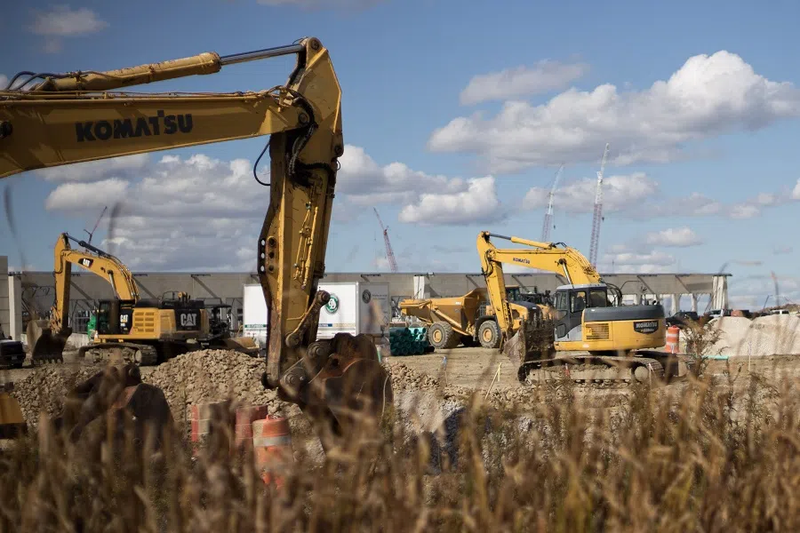 Ultium, a company that will mass-produce battery cells for electric vehicles, is under construction in Lordstown, Ohio, US, on 16 October 2020. (Megan Jelinger/AFP)