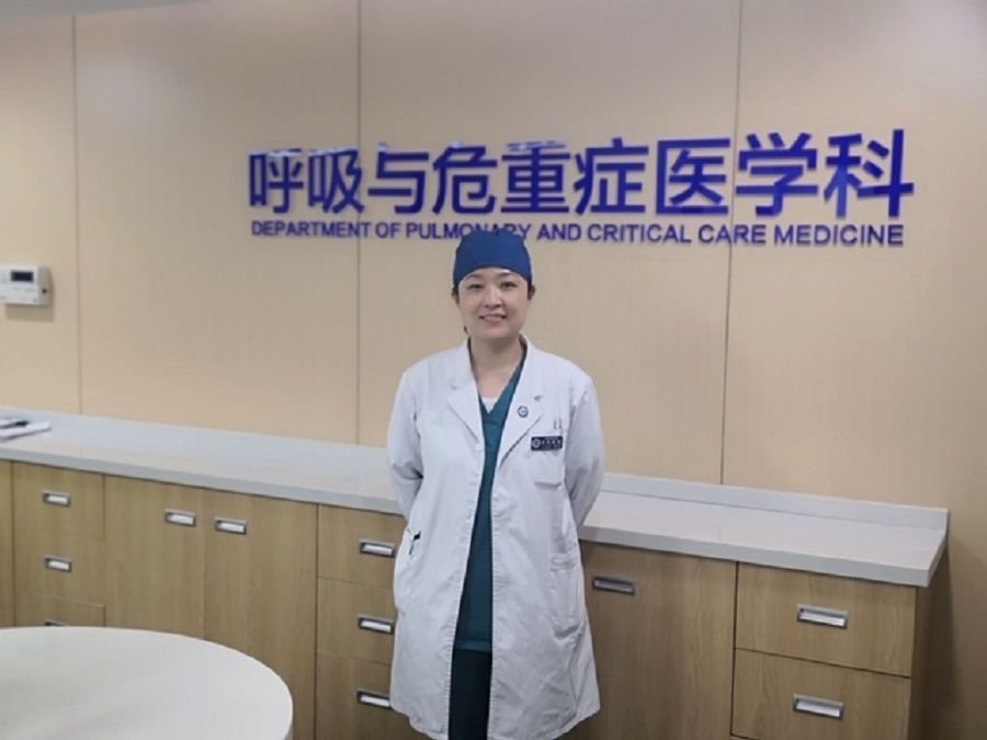 Dr Li Yan, intensive care physician at the Pulmonary and Critical Care Medicine Department of the Xuanwu Hospital affiliated to the Capital Medical University in Beijing.