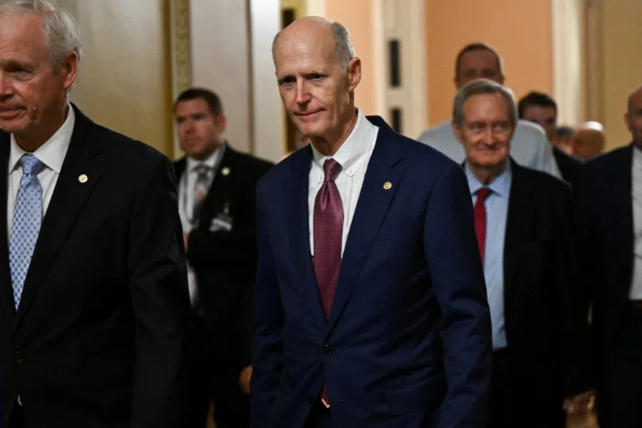 US Senator Rick Scott at Capitol Hill in Washington, DC, US, on 28 June 2025. (Annabelle Gordon/Reuters)