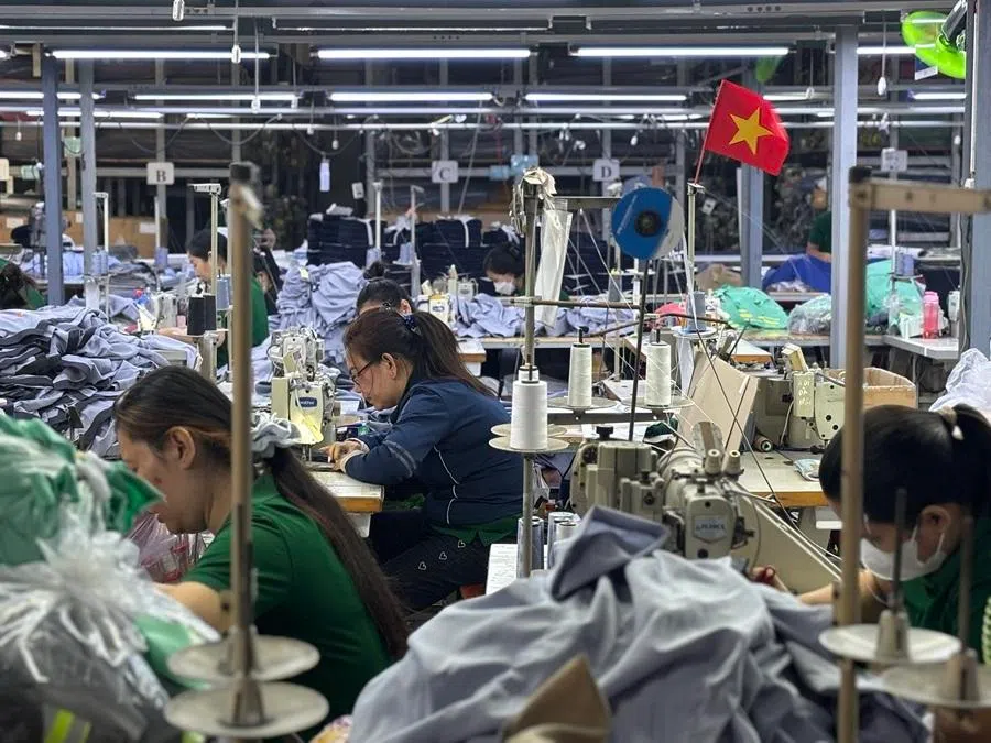 Workers at a garment factory on the outskirts of Ho Chi Minh City, Vietnam. (SPH Media)