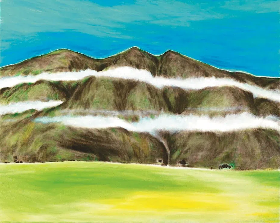 Chishang zhi xia, tianchang dijiu (池上之夏，天长地久), an oil painting by Chiang Hsun.