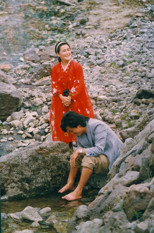 A young North Korean couple from Changbai Mountain, 1993.