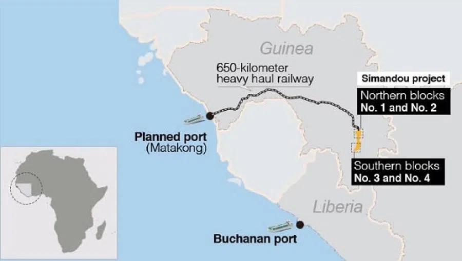 A graphic of the Simandou project. (Africa Europe Asia Business Council website)