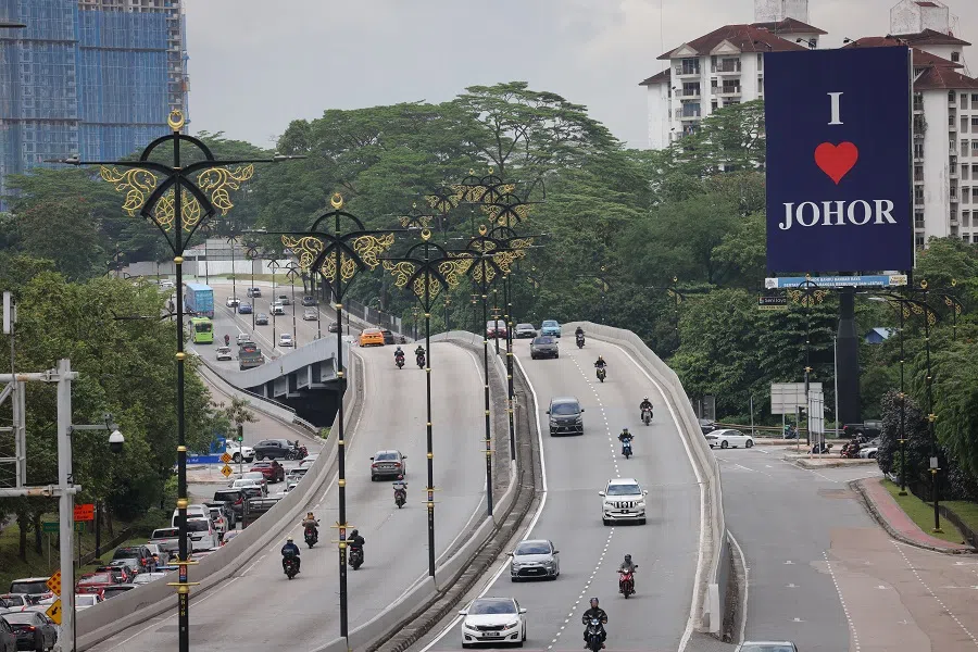 Traffic in Johor Bahru on 1 October 2024. (Ong Wee Jin/SPH Media)