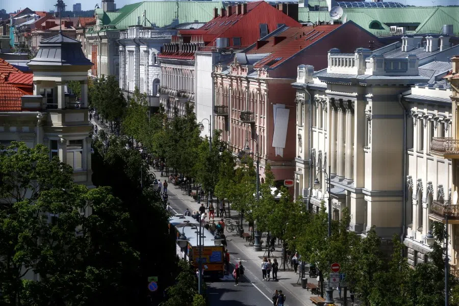 A view of Gediminas street in Vilnius, Lithuania, 19 May 2018. (Ints Kalnins/Reuters)