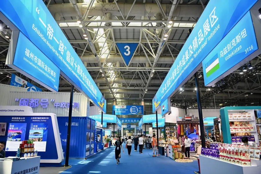 The Sixth 21st Century Maritime Silk Road Exposition and the 25th Cross-Straits Fair in Fuzhou, 18 May 2023. (CNS)