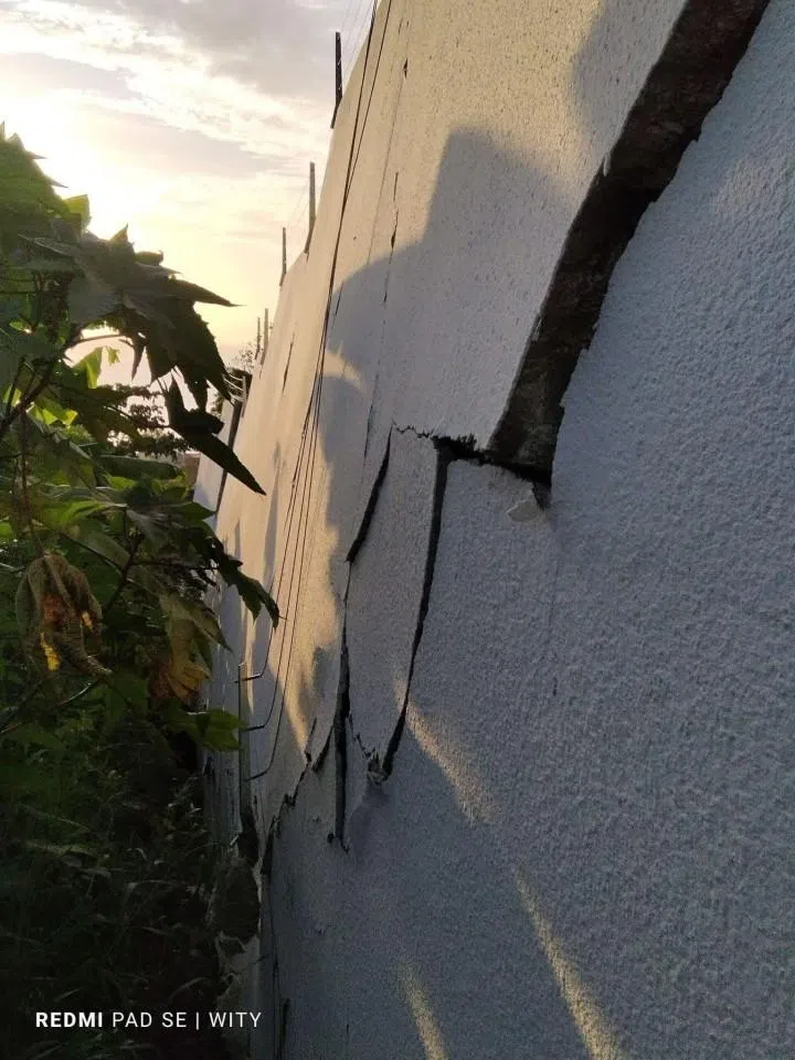 Vanuatu’s presidential palace was damaged by an earthquake in December 2024. (Photo provided by interviewee)