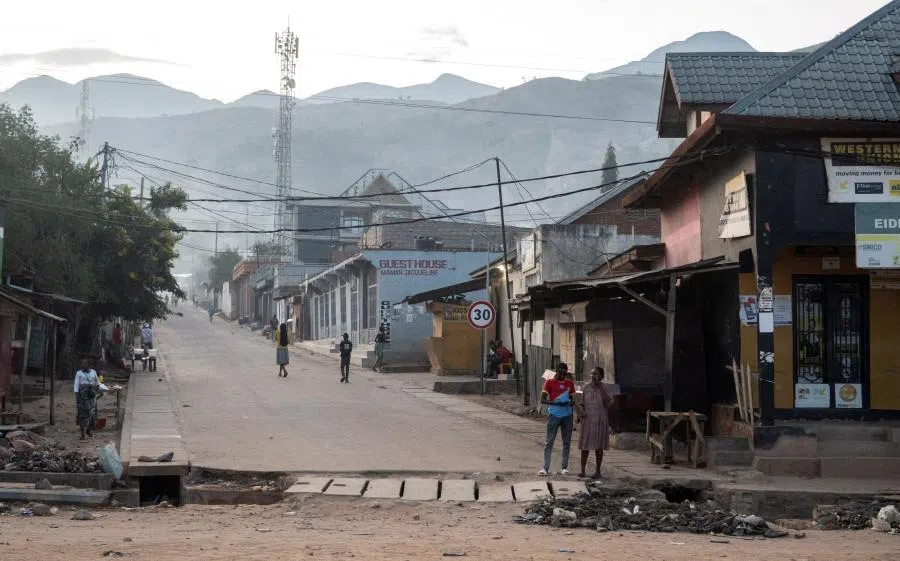 A general view of Uvira town, South Kivu province, in the Democratic Republic of Congo, on 13 December 2025.