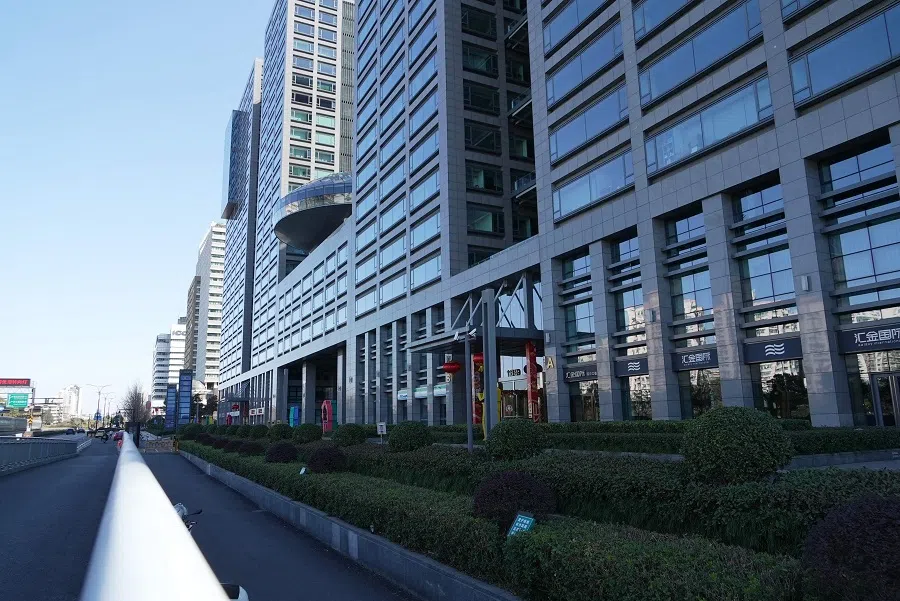 The building housing the headquarters of Chinese AI startup DeepSeek is seen in Hangzhou, Zhejiang province, China on 28 January 2025. (Agatha Cantrill/AFP)