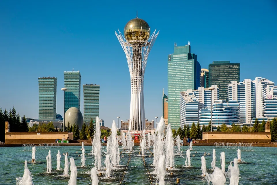 Baiterek, a monument and observation tower, in Astana, the capital city of Kazakhstan. (Photo provided by the Ministry of Foreign Affairs of the Republic of Kazakhstan)