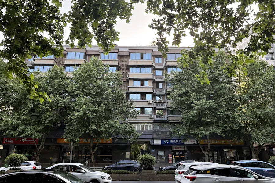 The author’s nearly 40-year-old estate in Chengdu, Sichuan, China, seen from across the street, photographed on 10 May 2025. (Yi Jina/SPH Media)