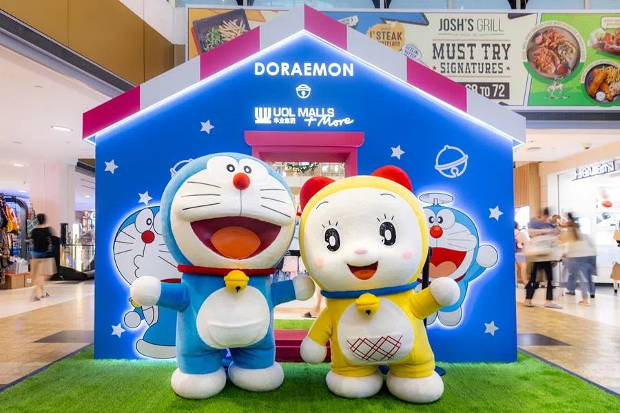 Doraemon and Dorami a shopping mall in Singapore, November 2024. (UOL Malls)