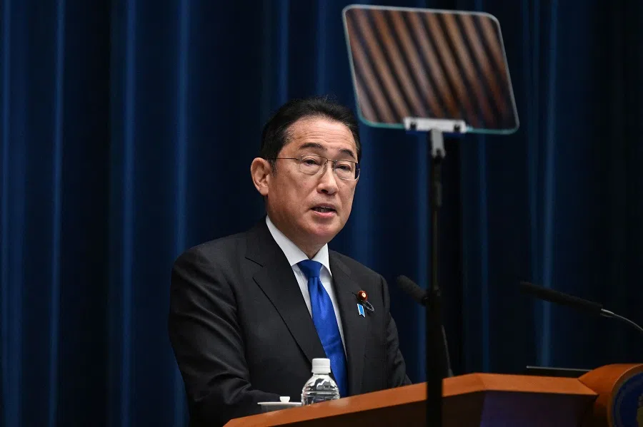 Japan’s Prime Minister Fumio Kishida speaks during a press conference at the prime minister’s office in Tokyo on 14 August 2024. Kishida confirmed that he will not seek re-election as head of his party, meaning the end of his premiership.