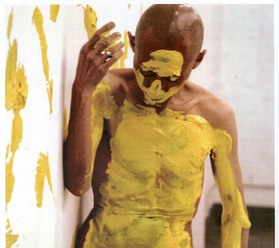 Chua Soo Bin's portrait of artist Lee Wen. (Photo provided by Teo Han Wue)