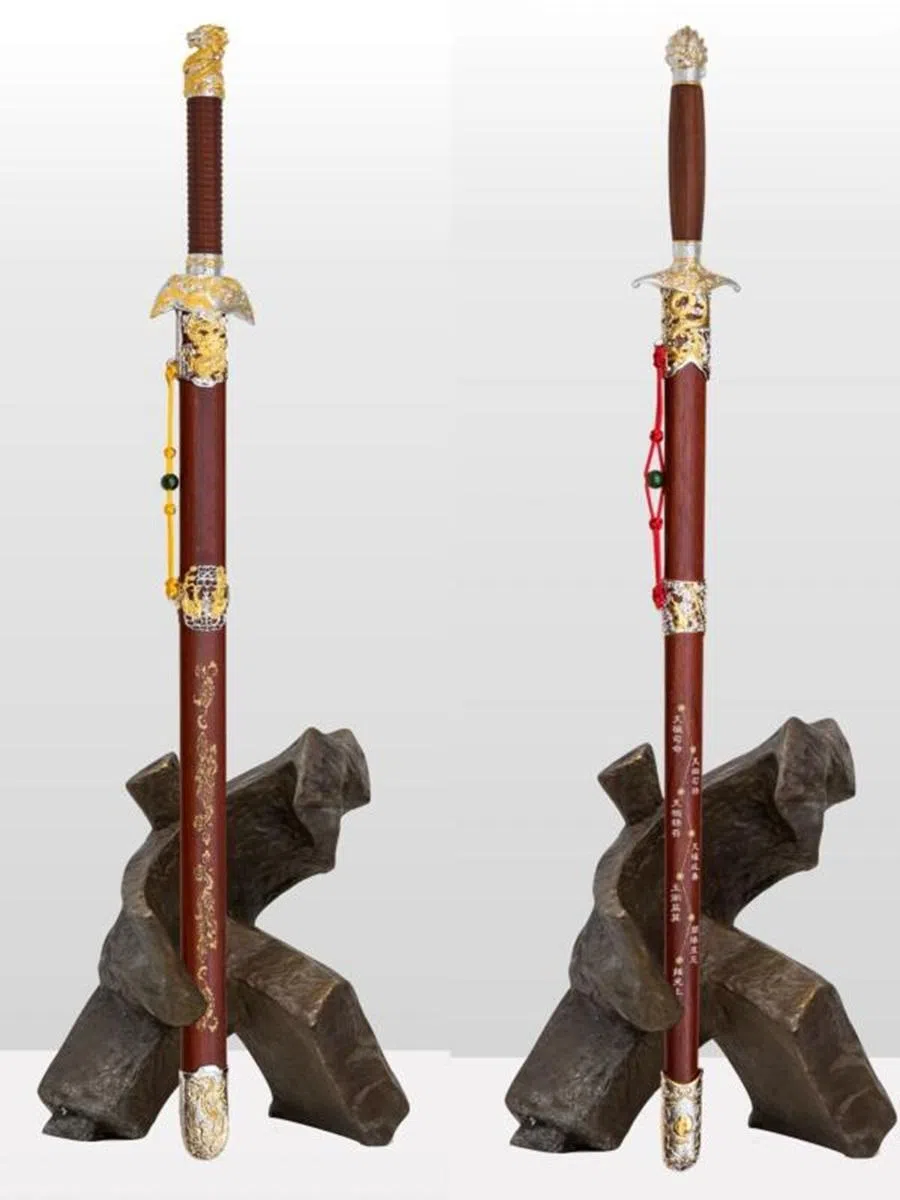 Swords shown at Chen’s first solo exhibition in Singapore.