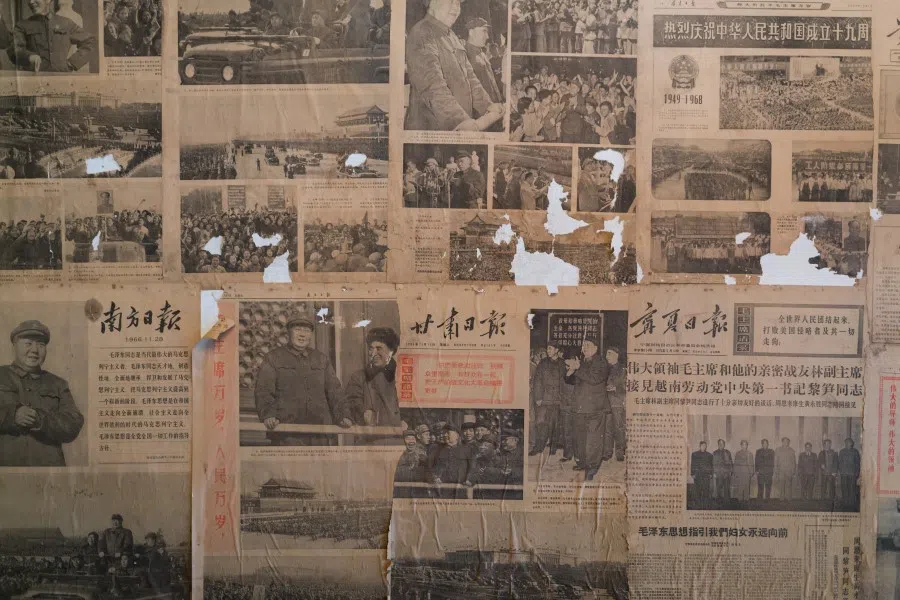 Newspaper clippings from the Cultural Revolution. (Shutterstock)