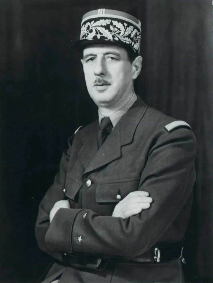 Former French President Charles de Gaulle in 1945. (Wikimedia)
