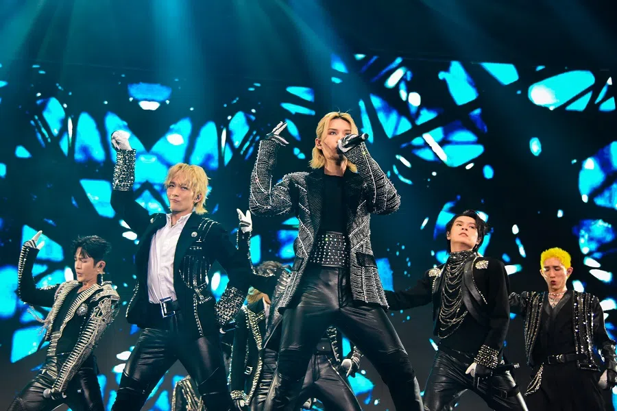 Hong Kong boy band Mirror performing at the Singapore Indoor Stadium on 1 May 2024. (SPH Media)