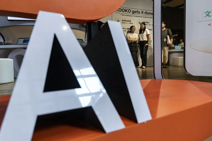 A display at the Baidu AI Day in Shanghai, China, on 21 September 2026.