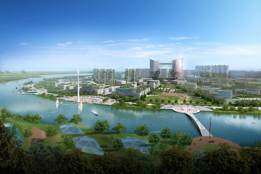 Artist's impression of Tianjin Eco-City in China. The city will create a world-class model, bringing in top-notch expertise, innovative ideas and best practices from Singapore, China and the rest of the world. (Keppel)