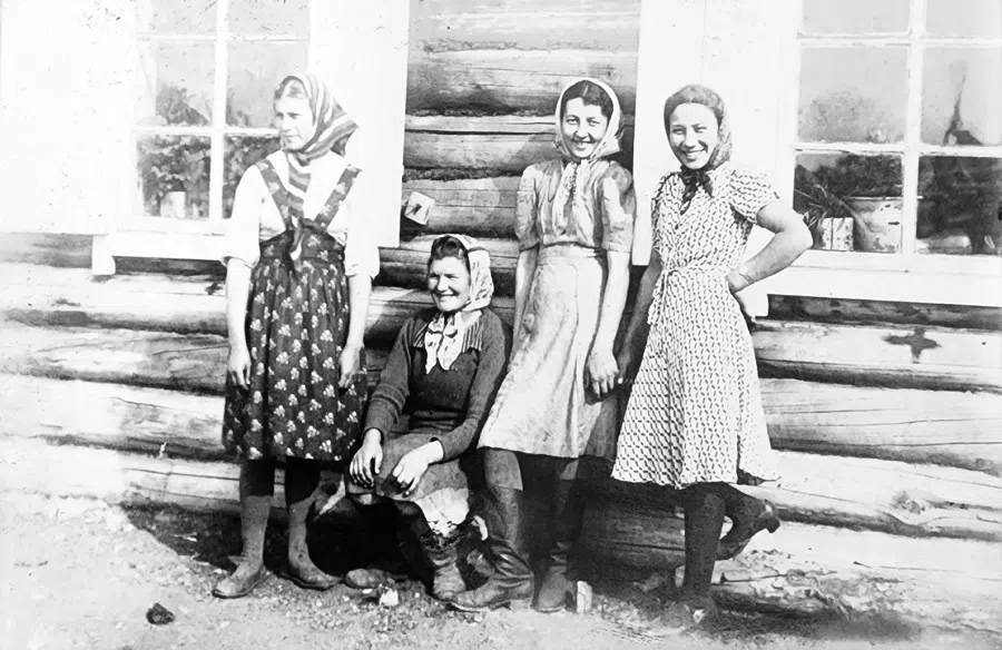Russian residents in Harbin, late 1930s, where many Russians who fled from the Russian Revolution gathered.