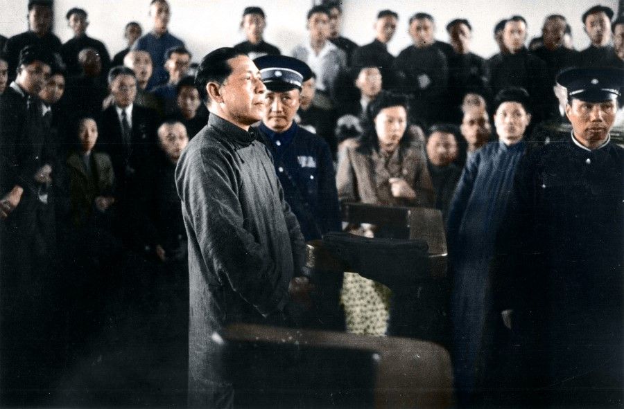 On 5 April 1946, the Jiangsu High Court tried Chen Gongbo, the number two figure in the Wang Jingwei regime. Chen had participated in the May Fourth Movement during his early years and had embraced Marxism-Leninism. He also represented the Guangzhou Communist Group at the 1st National Congress of the Chinese Communist Party, but he was later expelled from the party. In 1925, he returned from the US and joined the KMT, serving in various positions, including head of the Political Training Department of the Military Affairs Commission. He followed Wang Jingwei and became a core figure in Wang's regime.