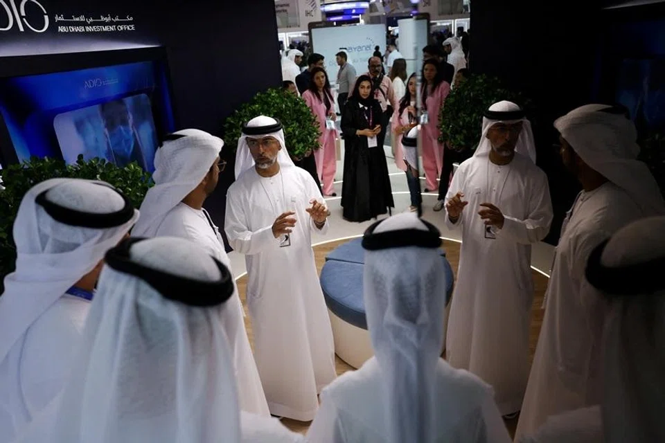 UAE Minister of Energy and Infrastructure Suhail Mohamed Al Mazrouei speaks on the day of the Make it in the Emirates (MIITE) conference, in Abu Dhabi, United Arab Emirates, on 4 May 2026. (Amr Alfiky/Reuters)