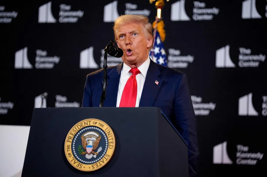 US President Donald Trump speaks during an event at the Kennedy Center on 13 August 2025 in Washington, DC.