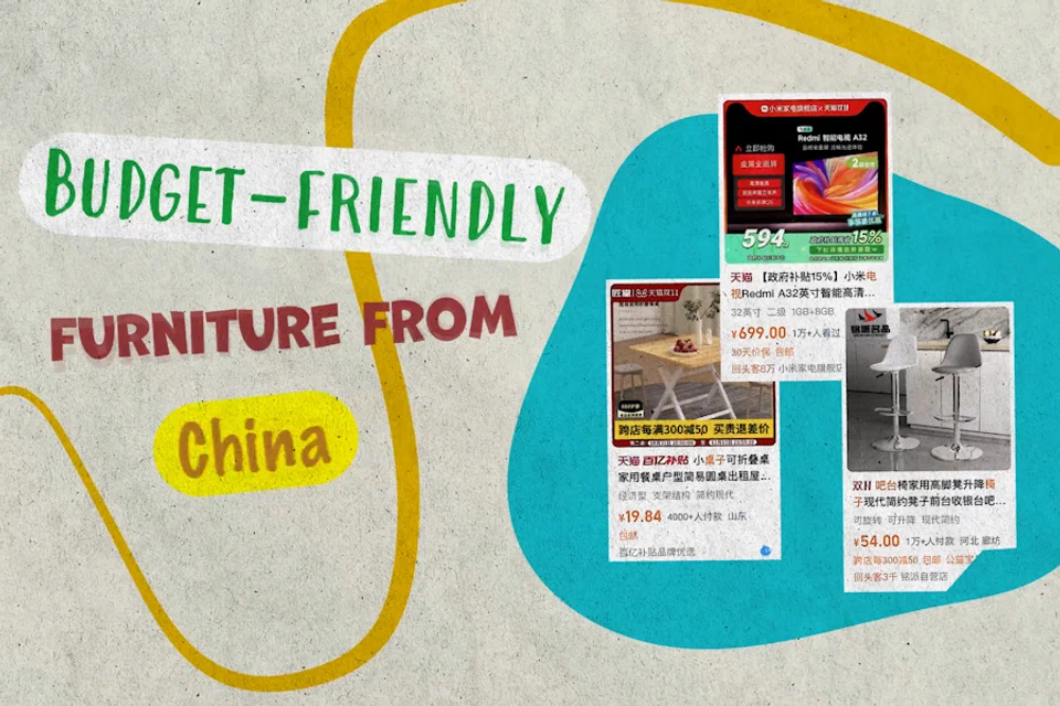 Affordable prices, endless options and influencer endorsements are driving the popularity of Chinese furniture online in Singapore and beyond. (Image by Yi Jina)