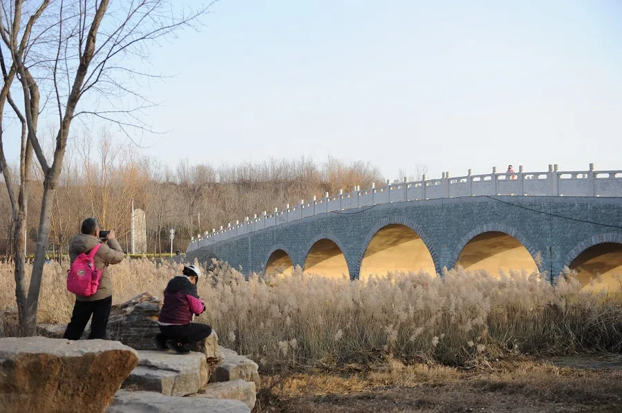 People at a park in Zhengzhou, Henan province, China, on 5 January 2025. (CNS)