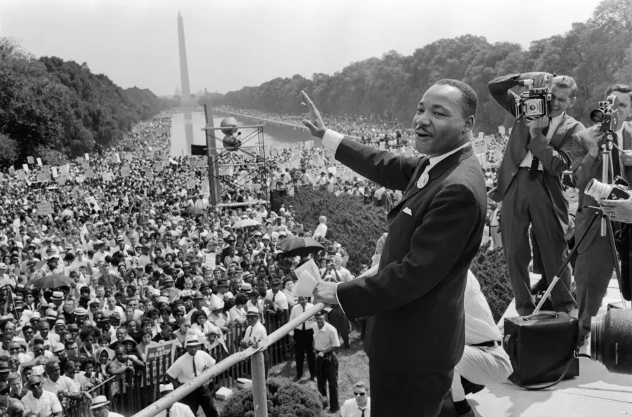 Martin Luther King Jr gave his “I Have a Dream” speech before the Lincoln Memorial during the 1963 March on Washington. (Photo: Martin Luther King Jr National Historic Site/Licensed under CC BY-SA 2.0)