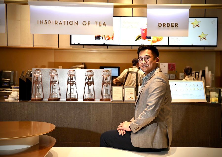 HeyTea Singapore's head of brand Jonathan Chan said that since the use of smart equipment developed by the company, tea-making efficiency has doubled. (SPH Media)