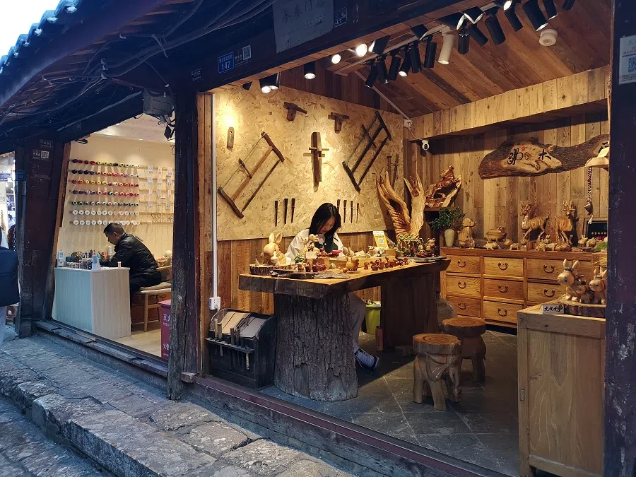 Old-style buildings line the streets, with shops, bars, restaurants and guesthouses catering to tourists.