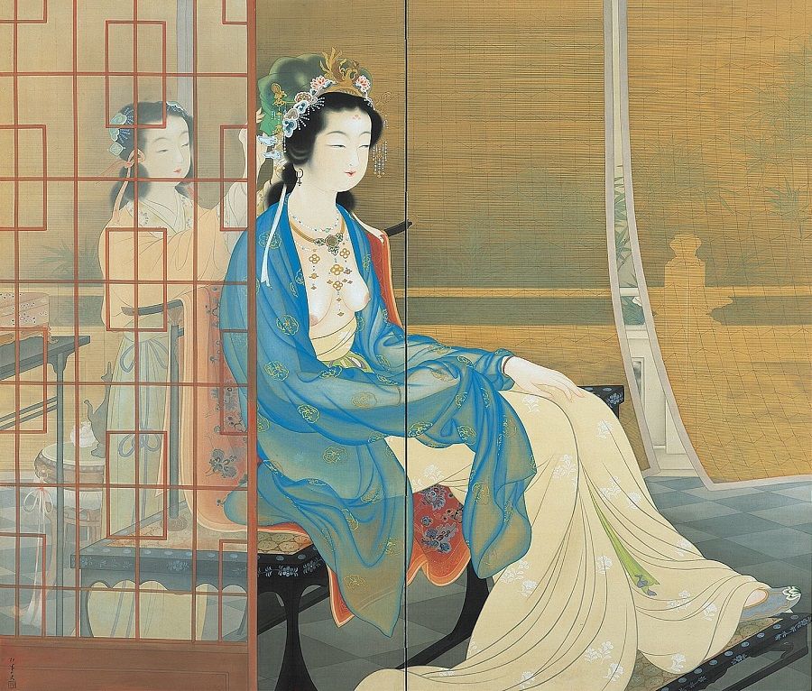 Uemura Shoen, Yang Guifei, 1922, Shohaku Art Museum, Nara, Japan. (Internet)