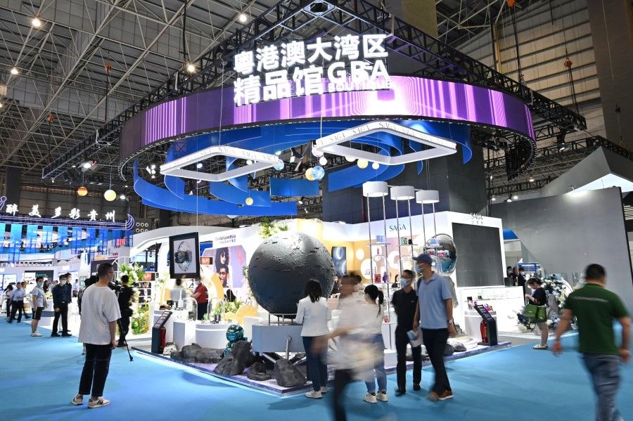 Visitors at the 13th China Processing Trade Products Fair (CPTPF) in Dongguan, Guangdong, 10 May 2023. (CNS)
