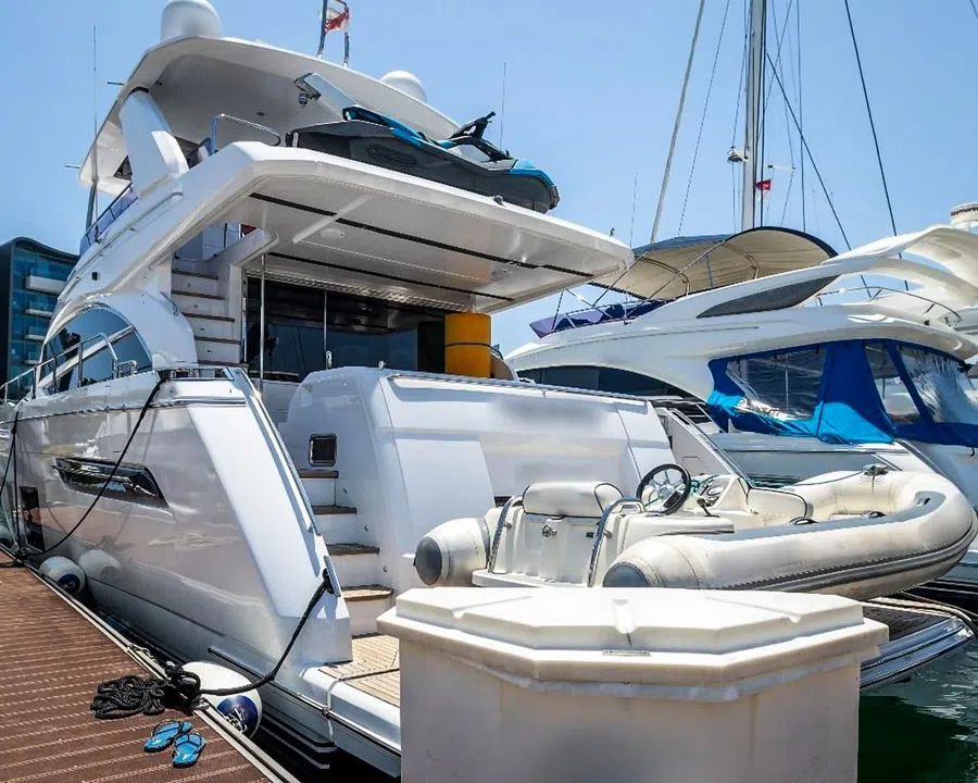 The yacht that was seized by the police. (Singapore Police Force)
