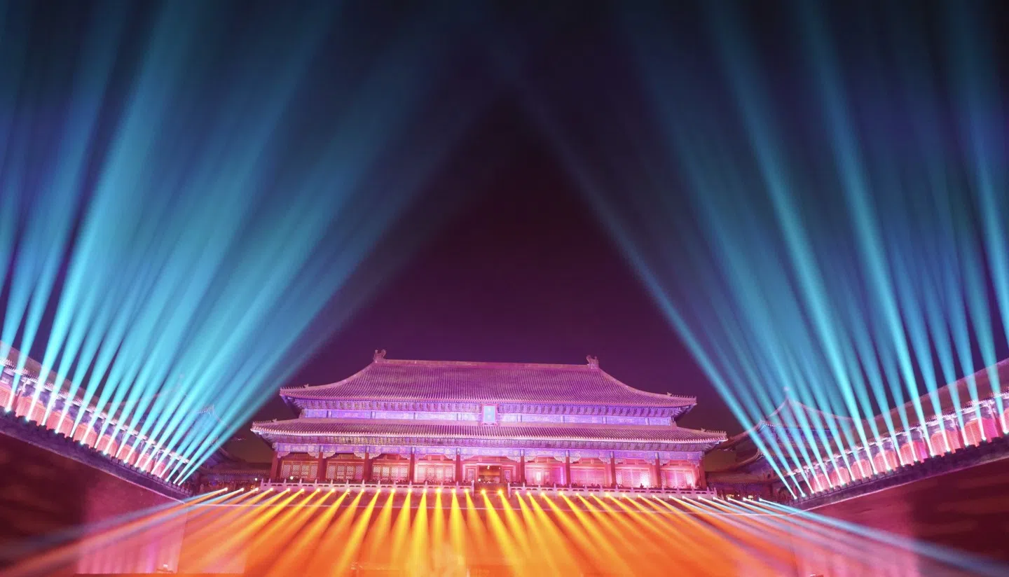 The spectacular light show staged during the Chinese Lantern Festival in 2019. (Xinhua)