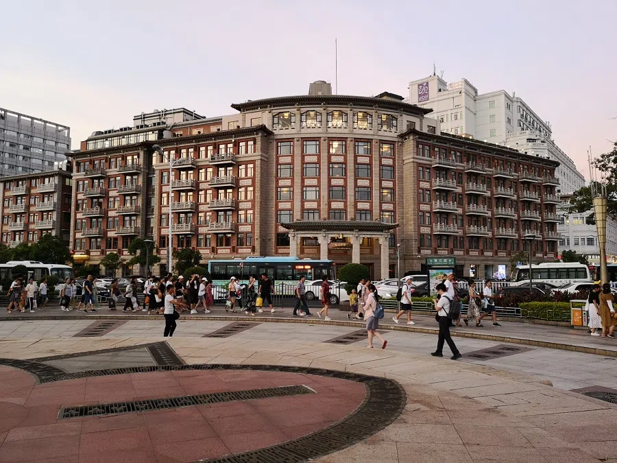 The Lujiang Hotel, showcasing typical Jiageng architectural features.