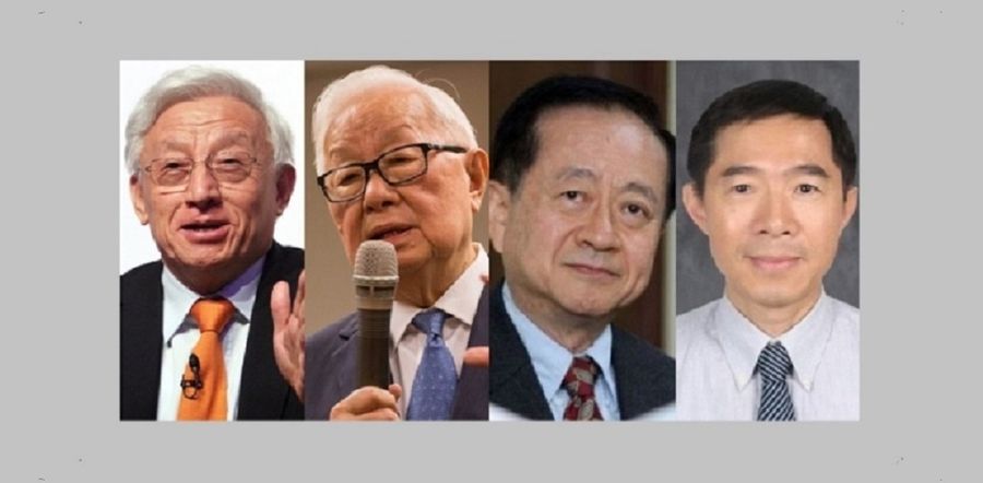 Left to right: Robert Tsao, Morris Chang, Chiang Shang-yi, and Liang Mong-song. (SPH/Bloomberg/Internet)