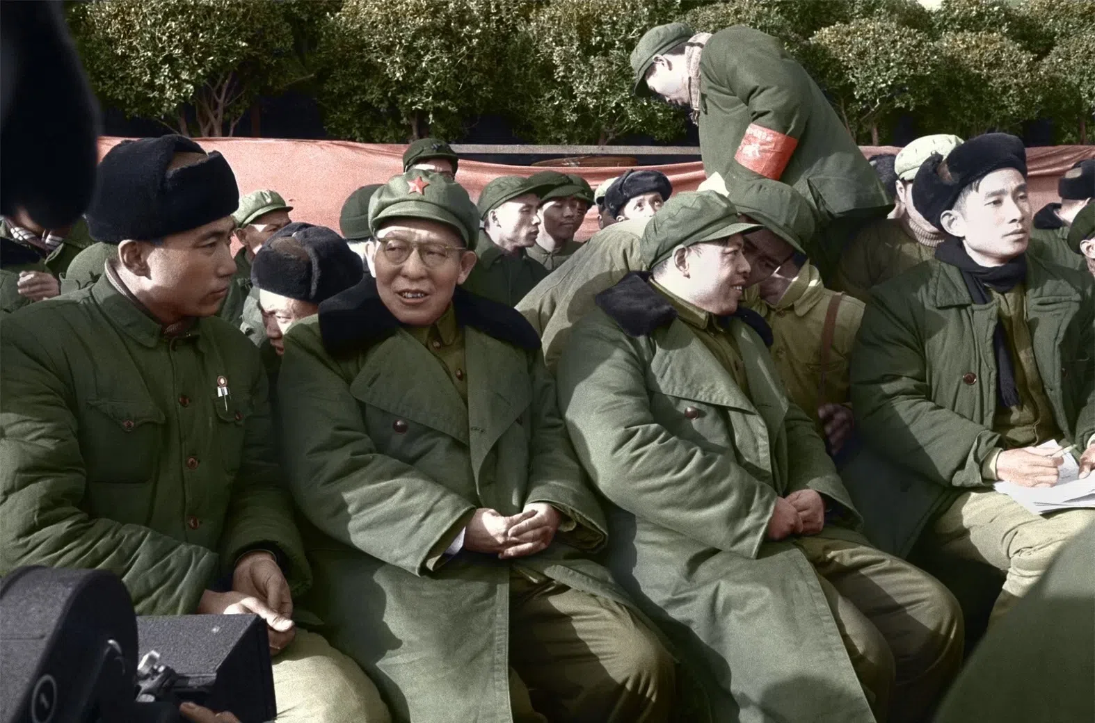 The leaders of the Shanghai rebels (from left to right) Wang Hongwen, Zhang Chunqiao and Yao Wenyuan, later became known as the “Gang of Four”, January 1967.