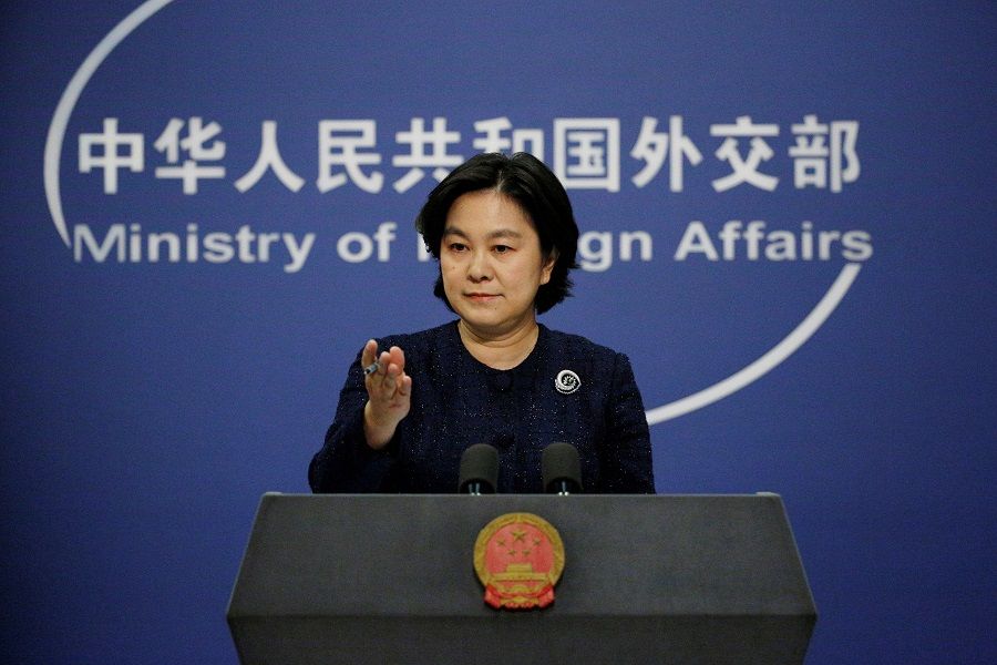 Chinese Foreign Ministry spokeswoman Hua Chunying attends a news conference in Beijing, China, 7 January 2021. (Florence Lo/Reuters)