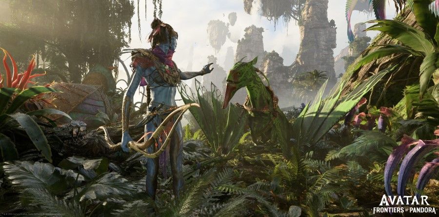 This undated screengrab released by Ubisoft shows an image from the trailer of the company's new game "Avatar: Frontiers of Pandora". (Ubisoft Entertainment/AFP)