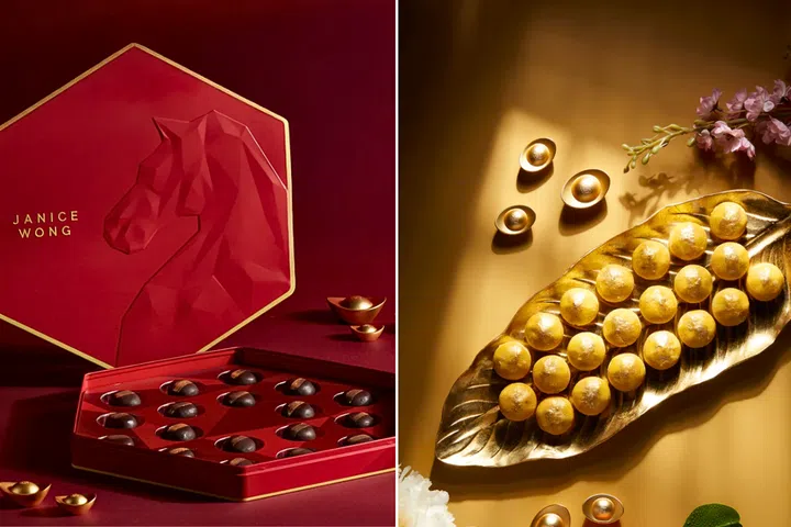 Janice wong pineapple tarts and chocolate pineapple tarts