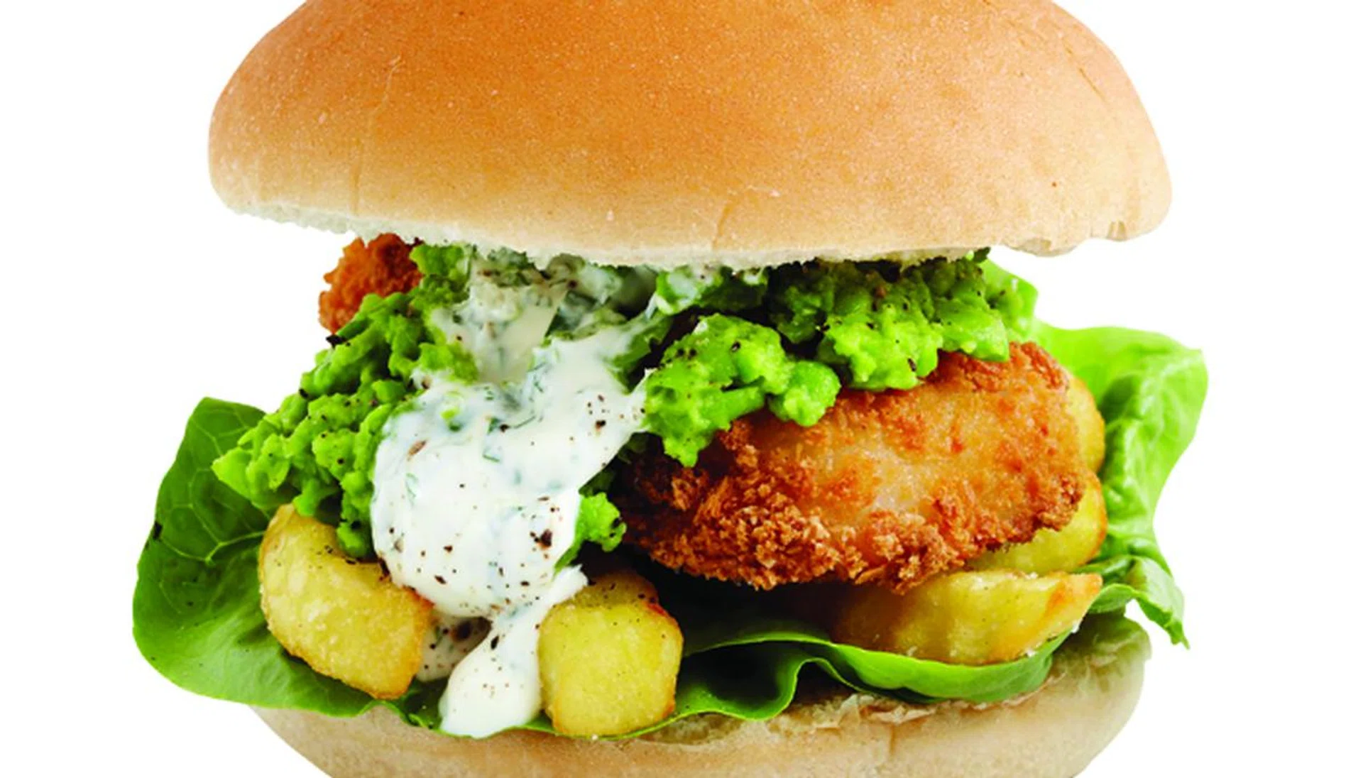 Everyday Food - Stacks of Burgers - Fish 'n' Chip Butty