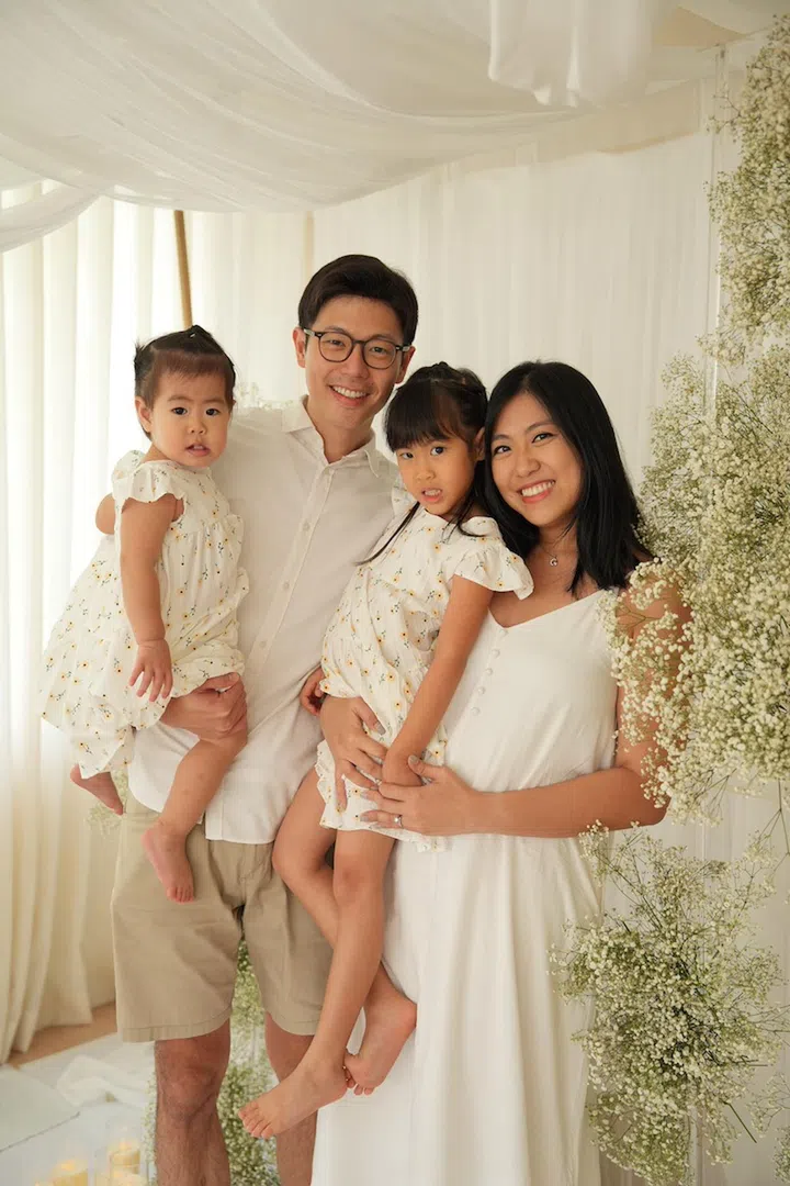 Cassandra's husband backs her up at home when she's busy with work. Photo credit: Cassandra Loh